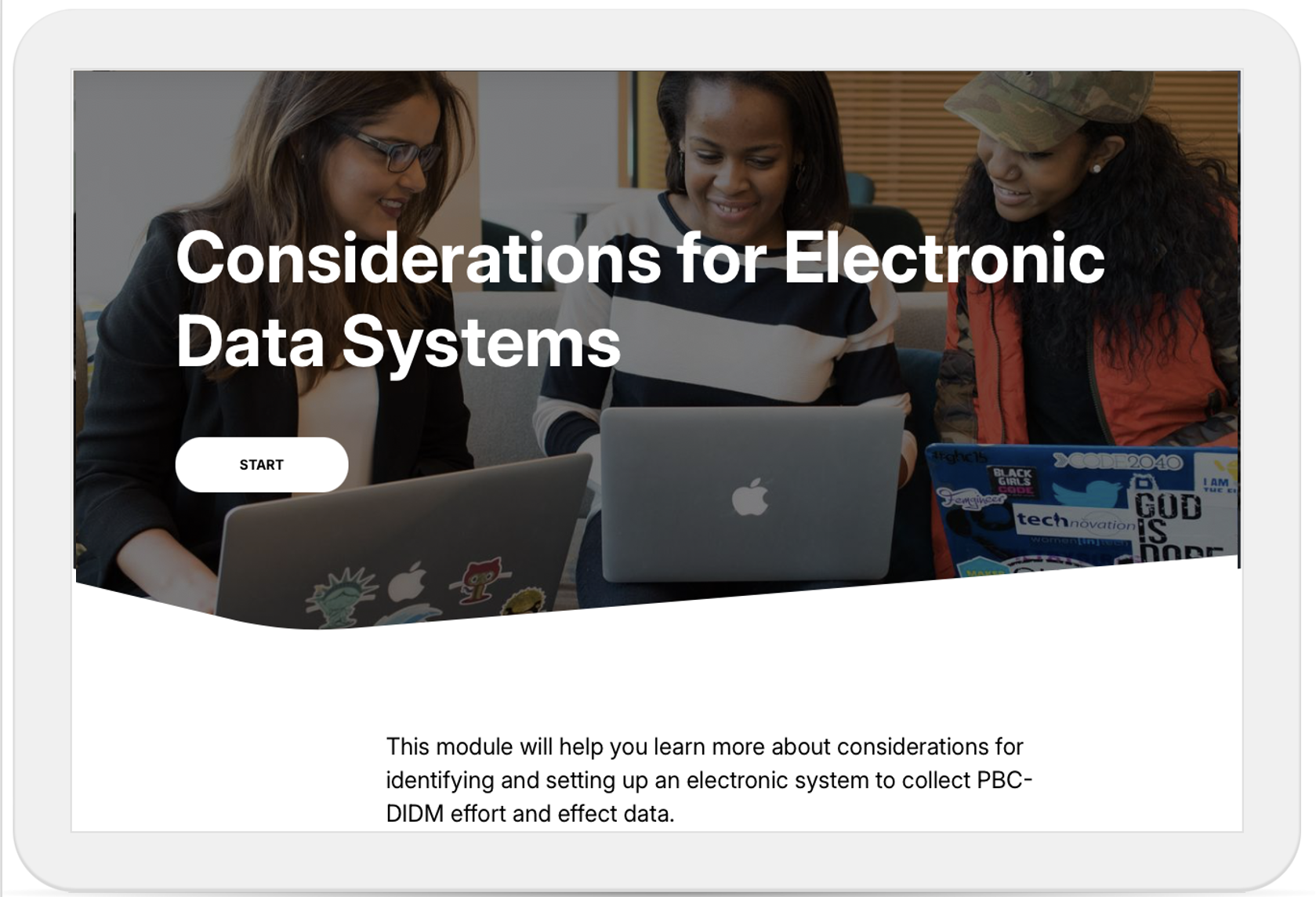 Considerations for Electronic Data Systems