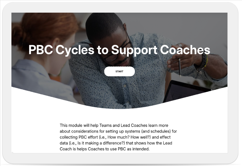 PBC Cycles to Support Coaches