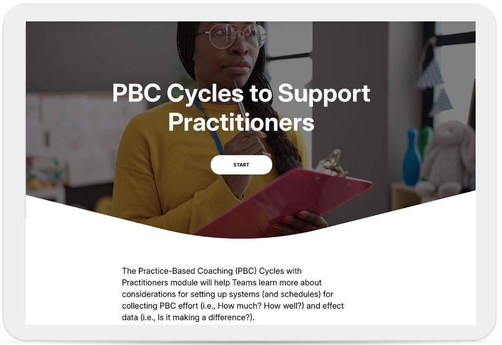 PBC Cycles to Support Practitioners
