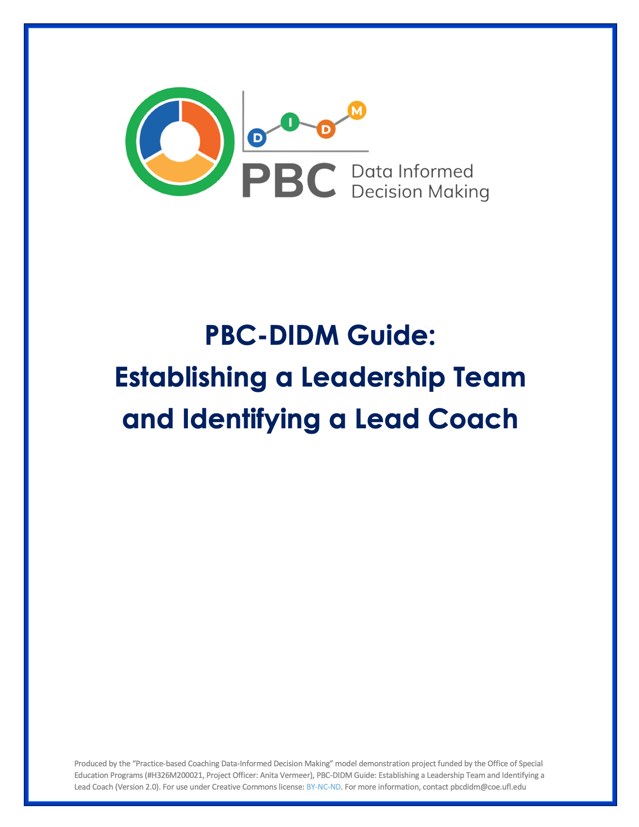 PBC-DIDM Guide - Establishing a Leadership Team and Identifying a Lead Coach_thumbnail